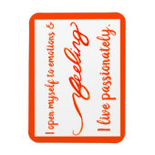"Feeling" Oranje Sacral Chakra Words Magnets Magneet (Verticaal)