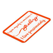 "Feeling" Oranje Sacral Chakra Words Magnets Magneet (Linkerzijde)