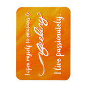 "Feeling" Oranje Sacral Chakra Words Magnets Magneet (Verticaal)