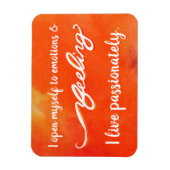 "Feeling" Oranje Sacral Chakra Words Magnets Magneet (Verticaal)