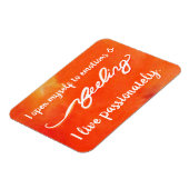"Feeling" Oranje Sacral Chakra Words Magnets Magneet (Linkerzijde)