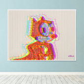 Feeling Phelix Canvas Afdruk (Insitu (Houten vloer))