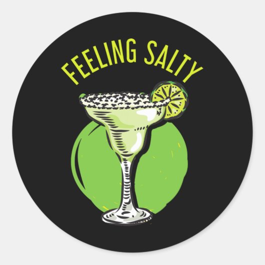 Feeling Salty Cinco De Mayo Ronde Sticker (Voorkant)