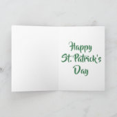 Feeling So Lucky Retro St. Patrick's Day Rainbow Feestdagen Kaart (Binnen)