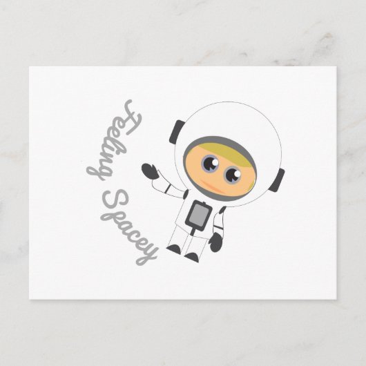 Feeling Spacey Briefkaart (Voorkant)