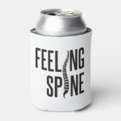Feeling Spine Funny Chiropractor Team Blikjeskoeler (Blikje Voorkant)