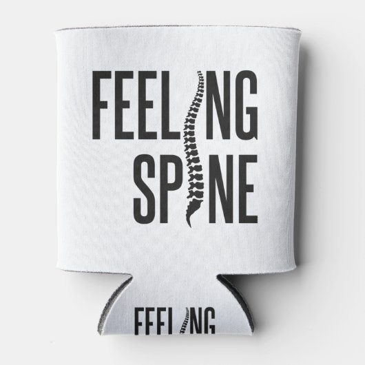 Feeling Spine Funny Chiropractor Team Blikjeskoeler (Voorkant)
