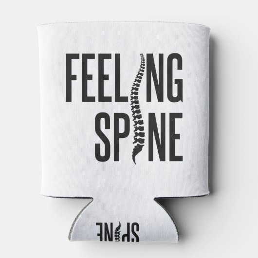 Feeling Spine Funny Chiropractor Team Blikjeskoeler (Achterkant)