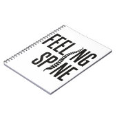 Feeling Spine Funny Chiropractor Team Notitieboek (Linkerzijde)