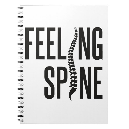 Feeling Spine Funny Chiropractor Team Notitieboek (Voorkant)