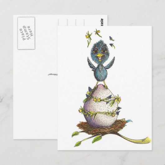 Feeling Springy Briefkaart (Voorkant / Achterkant)