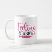 Feeling Stabby Funny Nursing Koffiemok (Links)