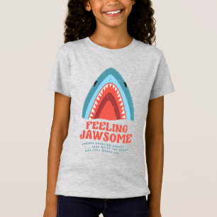 Feeling van Jawsome Shark Funny Summer Puns T-Shir T-shirt