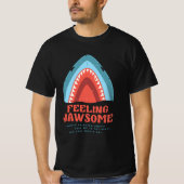 Feeling van Jawsome Shark Funny Summer Puns T-Shir T-shirt (Voorkant)