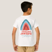 Feeling van Jawsome Shark Funny Summer Puns T-Shir T-shirt (Achterkant volledig)
