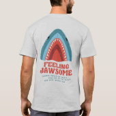 Feeling van Jawsome Shark Funny Summer Puns T-Shir T-shirt (Achterkant)