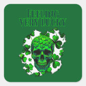 Feeling Very Lucky St Patrick’s Day - Autocolante Vierkante Sticker (Voorkant)