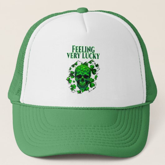 Feeling Very Lucky St Patrick’s Day  - boné Trucker Pet (Voorkant)