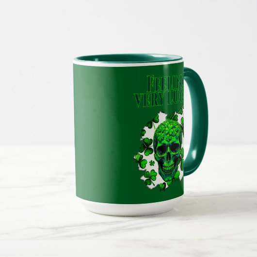 Feeling Very Lucky St Patrick’s Day - caneca Mok (Voorkant rechts)