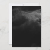 Feeling Witchy Bats Moon Black Sky Halloween Party Kaart (Achterkant)