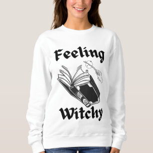 Feeling Witchy Spell boek grappige Halloween heks Trui
