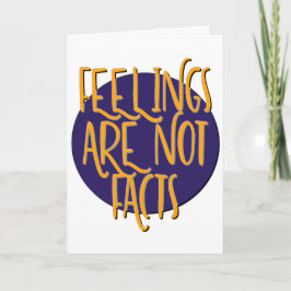 Feelings Are Not Facts | 12 Step Recovery Slogan Kaart