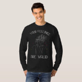 Feelings Are Valid Woman Mental Health Matters Min T-shirt (Voorkant volledig)