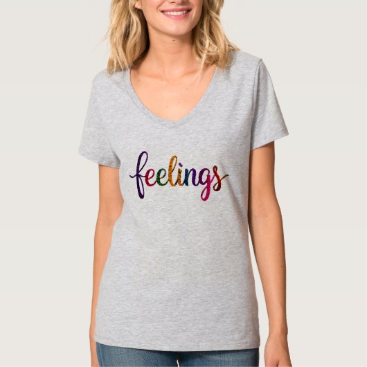 Feelings_dgn.no.3- by Maaya_P, Vrouwen Licht Staal T-shirt (Voorkant)