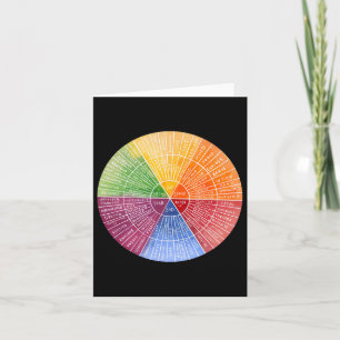 Feelings Wheel Emotion Chart Therapy Mental Health Kaart
