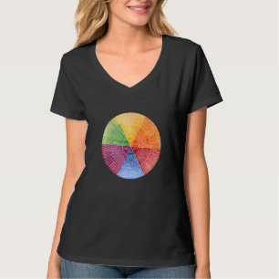 Feelings Wheel Emotion Chart Therapy Mental Health T-shirt