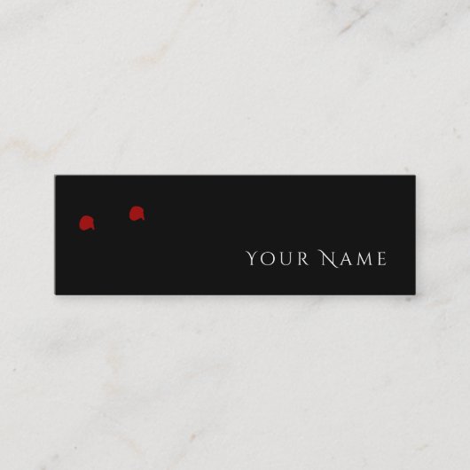 FEELLE BITEY Funny Vampire Personal Calling Card Contactkaartje (Voorkant)