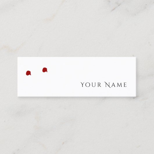 FEELLE BITEY Funny Vampire Personal Calling Card Contactkaartje (Voorkant)