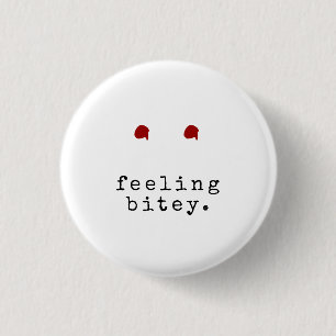 FEELLIE BITEY Funny Vampire Bite Ronde Button 3,2 Cm