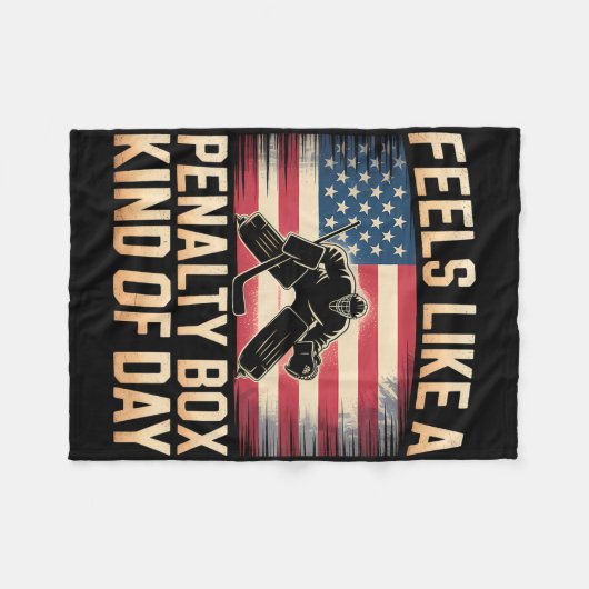 Feels Like A Penalty Box Kind Of Day _7  Fleece Deken (Voorkant (Horizontaal))