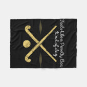 Feels Like A Penalty Box Kind Of Day Funny Hockey Fleece Deken (Voorkant (Horizontaal))