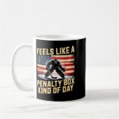 Feels Like A Penalty Box Kind Of Day Funny Hockey Koffiemok (Links)