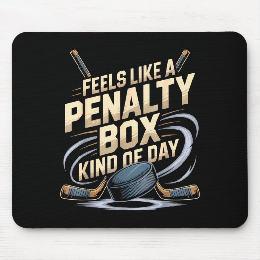 Feels Like A Penalty Box Kind Of Day Funny Hockey  Muismat (Voorkant)