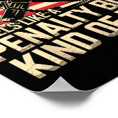 Feels Like A Penalty Box Kind Of Day Funny Hockey  Poster (Hoek)