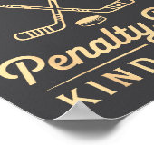 Feels Like A Penalty Box Kind Of Day Funny Hockey  Poster (Hoek)