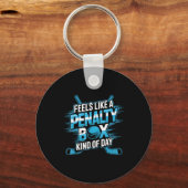 Feels Like A Penalty Box Kind Of Day Funny Hockey Sleutelhanger (Voorkant)