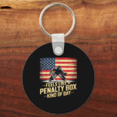 Feels Like A Penalty Box Kind Of Day Funny Hockey  Sleutelhanger (Voorkant)