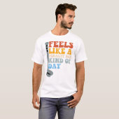 Feels Like a Penalty Box Kind of Day Funny Hockey T-shirt (Voorkant volledig)