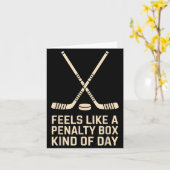 Feels Like A Penalty Box Kind Of Day Ice Hockey Pl Kaart (Gele Bloem)