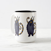 Feeping Creaters mok - gestreepte cyclopaemonster (Voorkant links)