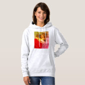Fee's Handgeschilderde Hond Portret Hoodie (Voorkant volledig)