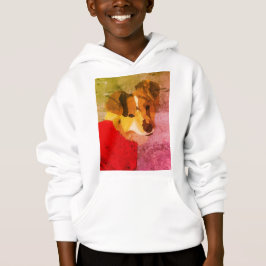 Fee's Handgeschilderde Hond Portret Hoodie
