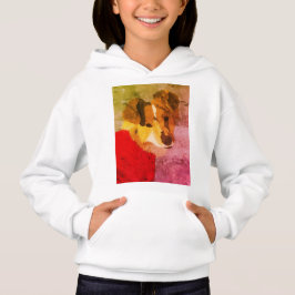 Fee's Handgeschilderde Hond Portret Hoodie