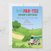 FEESJE, golf verjaardag Kaart (Voorkant)
