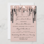 Feest 16e Rode Kus Lippen Roos Glitters Glazuur Be Kaart (Achterkant)