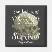 Feest 2024 Dans Mixer Tuin Feest Magneet (Voorkant)